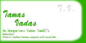 tamas vadas business card